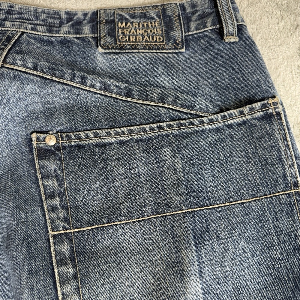 Marithe Francois Girbaud Baggy Denim Jeans Men's 40x33 Skater Y2K - Picture 5 of 14